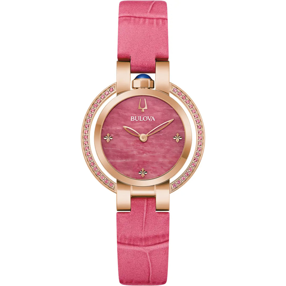 Bulova Rubaiyat Four Seasons "Spring" Limited Edition Women's Pink Strap Quartz Watch - 97R103