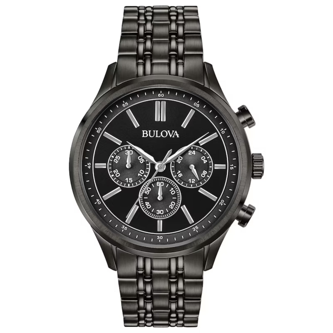 Bulova Classic Collection Men's Gunmetal Gray Bracelet Quartz Watch - 98A217