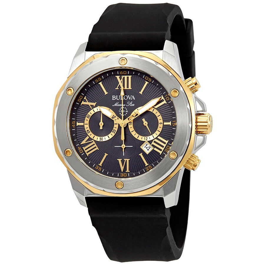 Bulova Men's 98B277 Black Rubber Watch