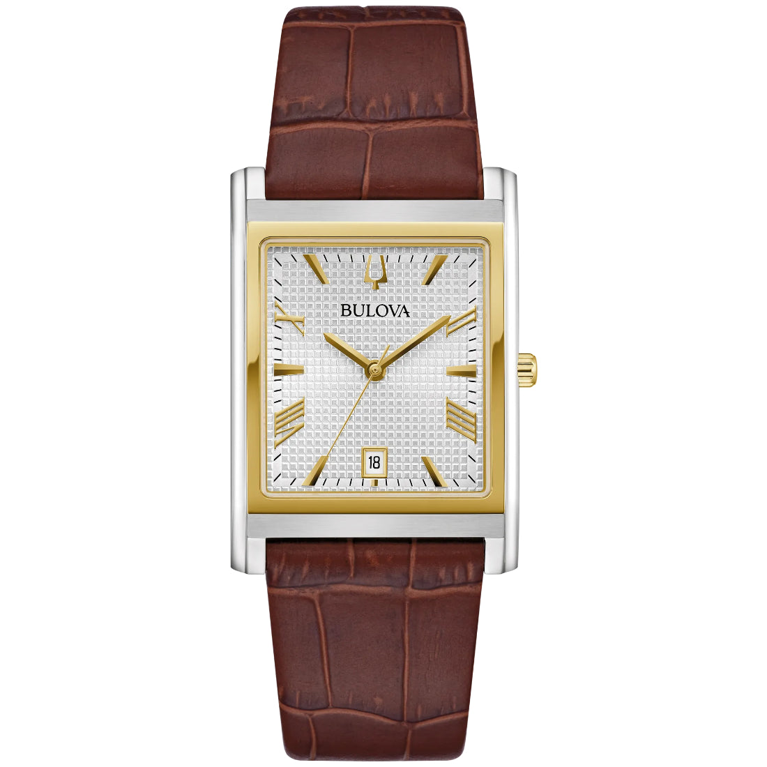 Bulova Sutton Men's Brown Strap Quartz Watch - 98B430