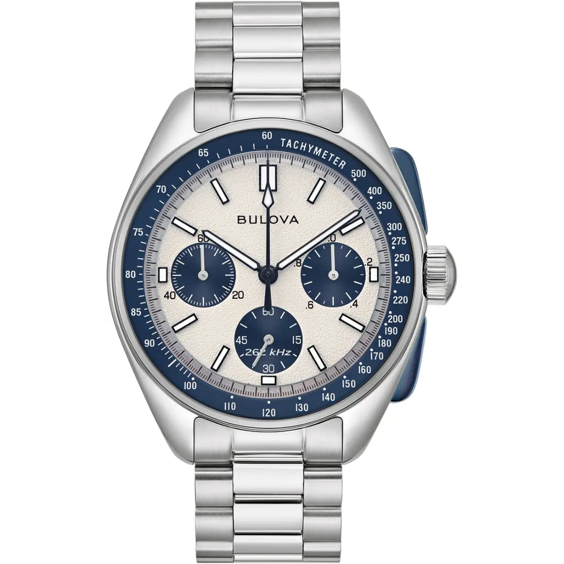 Bulova Lunar Pilot Archive Series Men's Silver-tone Bracelet Quartz Watch - 98K112