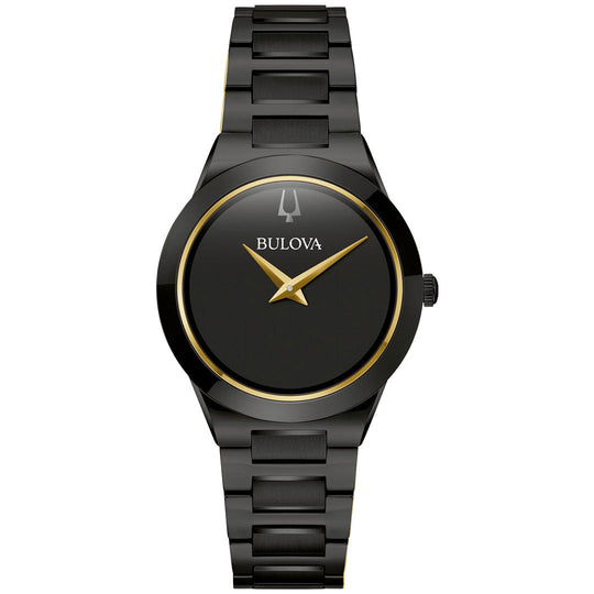 Bulova Millennia  Women's Black Bracelet Quartz Watch - 98L314