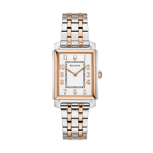 Bulova Sutton Women's Two-tone/Silver and Rose Gold-tone Bracelet Quartz Watch - 98L328