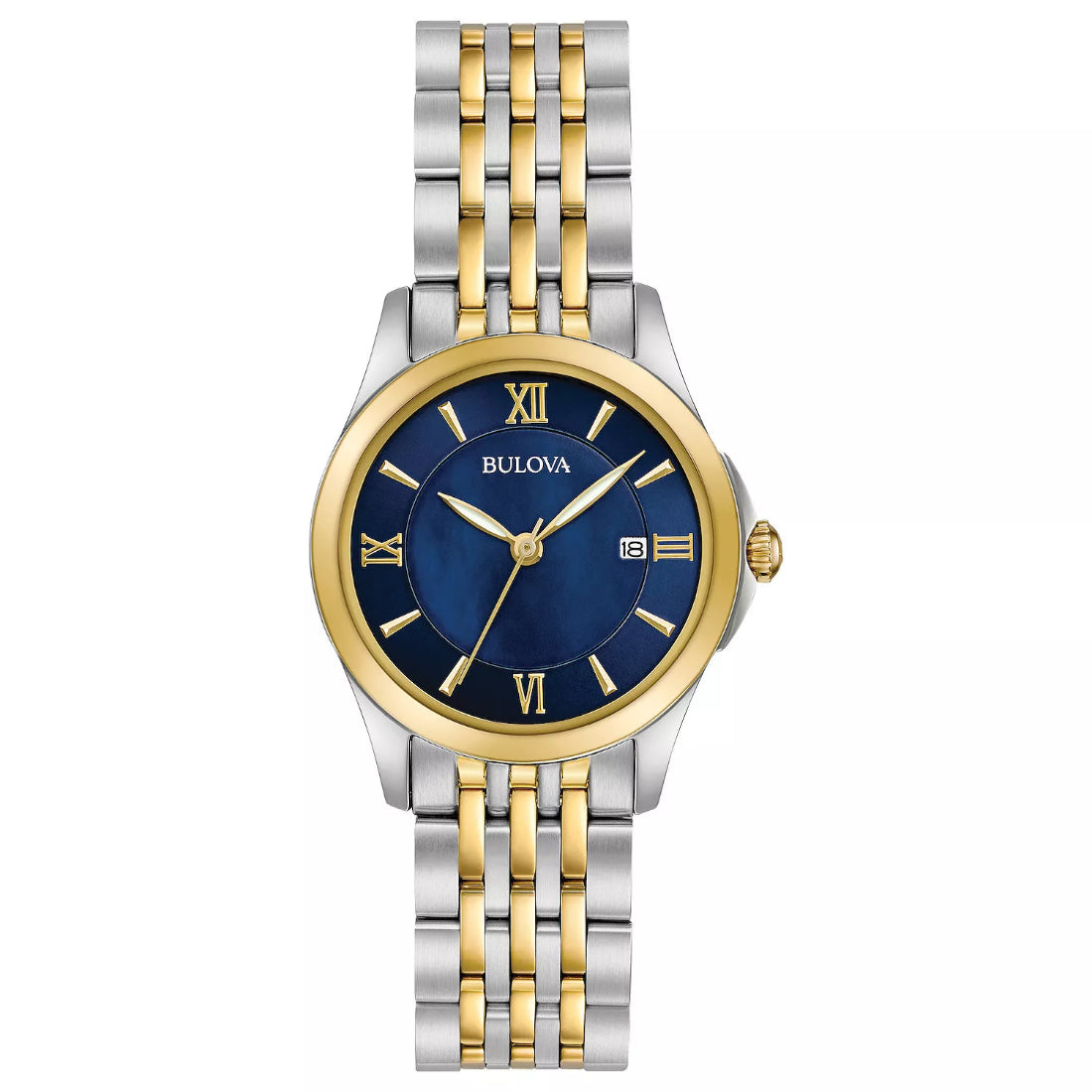 Bulova Classic Collection Women's Two-tone/Silver and Gold Bracelet Quartz Watch - 98M124