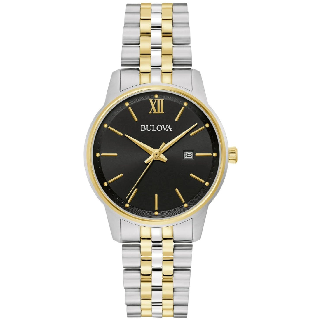 Bulova Classic Women's Gold-Silver Two tone Bracelet Quartz Watch - 98M134