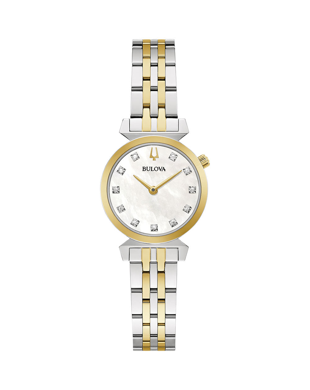 Bulova Regatta  Women's Gold-Silver Two tone Bracelet Quartz Watch - 98P202