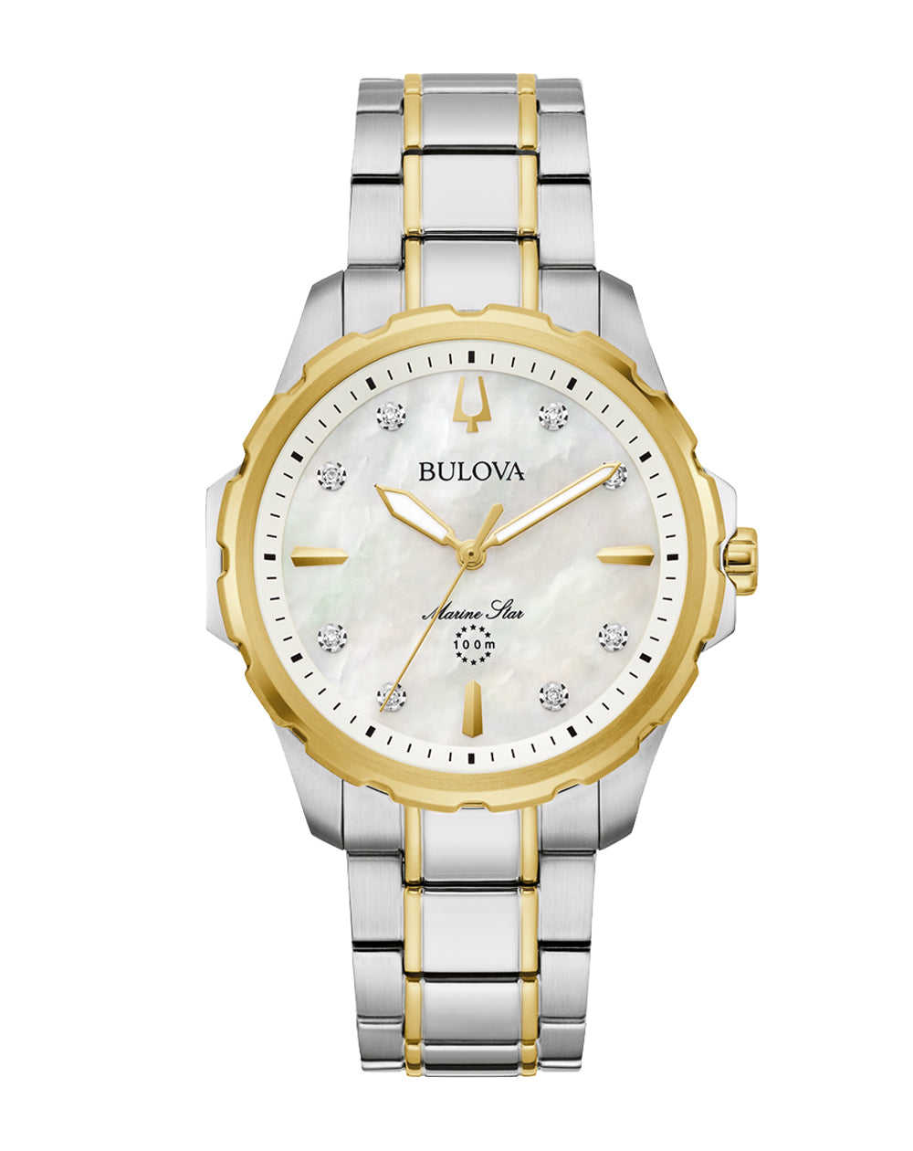 Bulova Marine Star Women's Silver-tone Bracelet Quartz Watch - 98P227