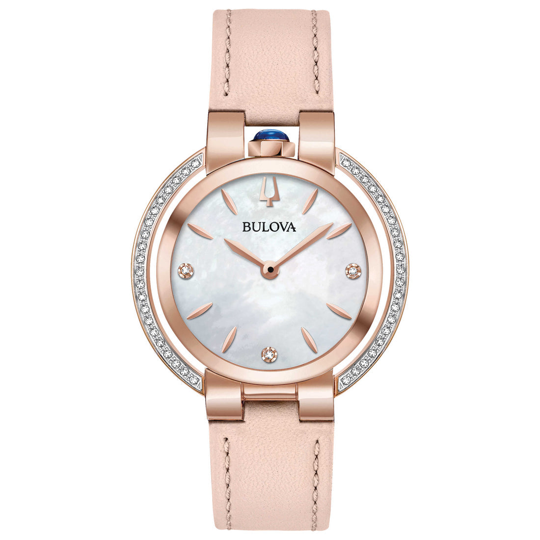 Bulova Rubaiyat Collection Women's Pink Strap Quartz Watch - 98R267
