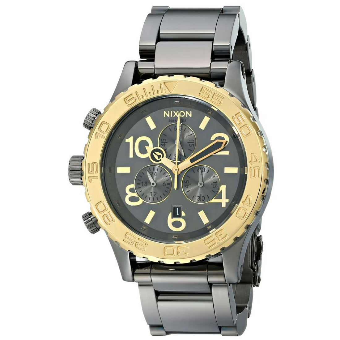 Nixon 42-20 Chrono Men's Gunmetal Dial Quartz Watch A0371228