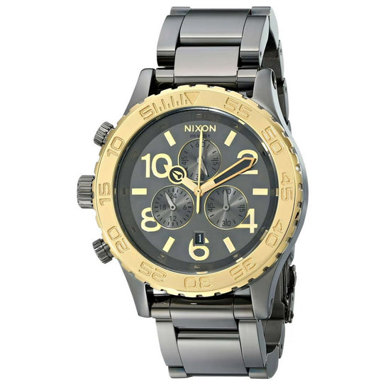 Nixon 42-20 Chrono Men's Gunmetal Dial Quartz Watch A0371228