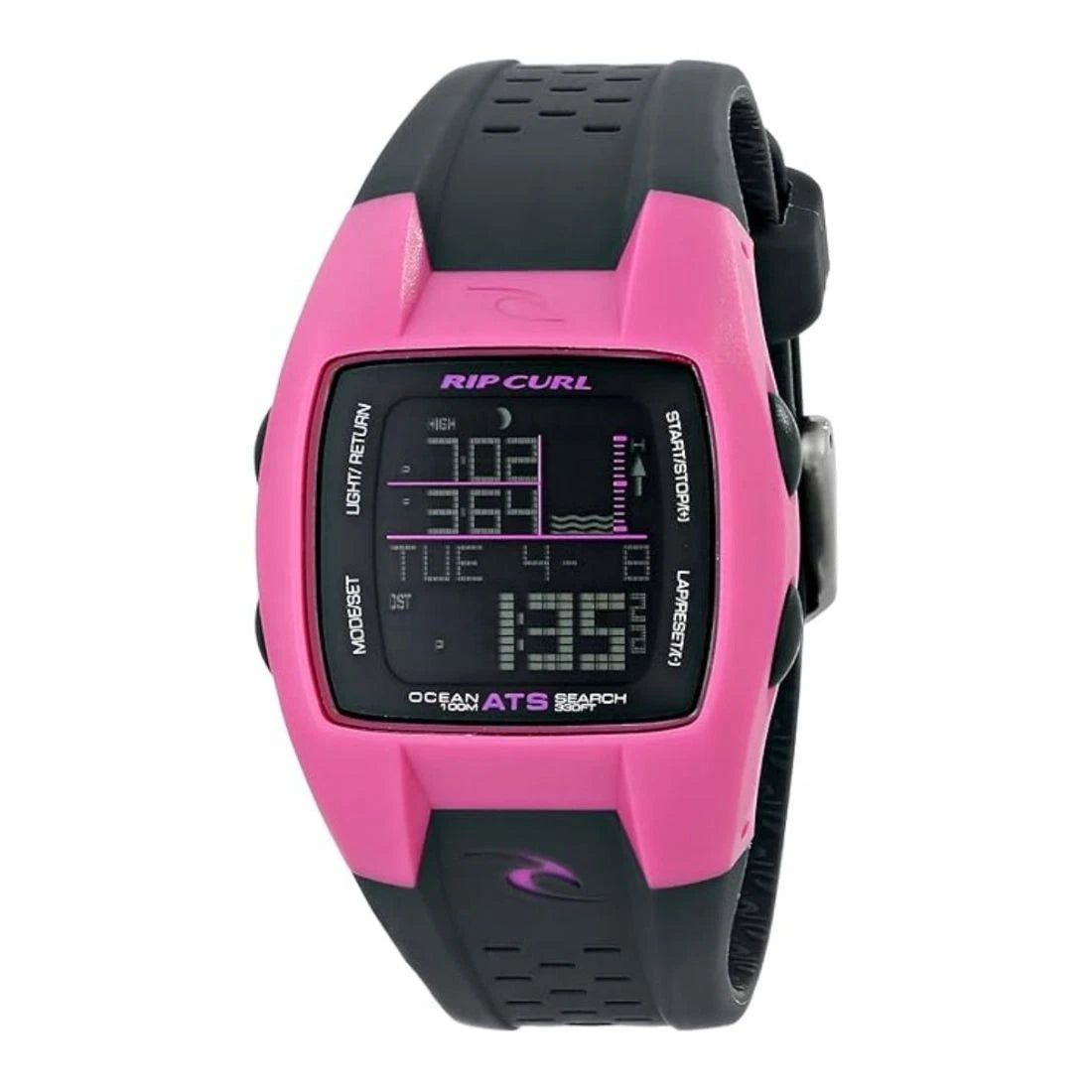 Rip Curl Winki Tide Unisex Black LCD Dial Quartz Watch A1041G