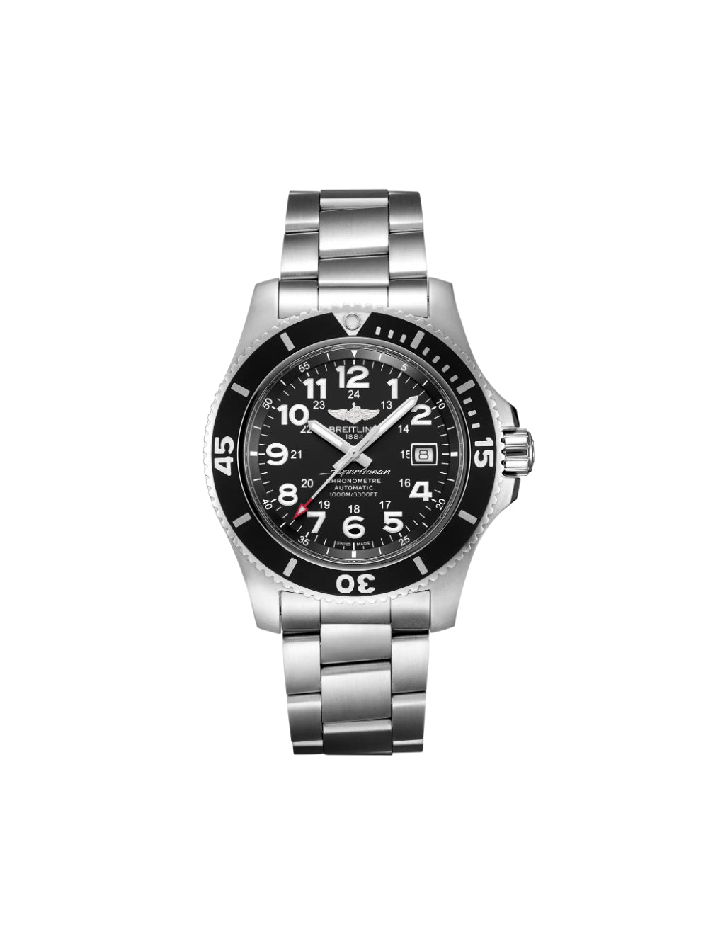 Breitling Men&#39;s A17392D71B1A1 Silver-tone Stainless Steel Watch