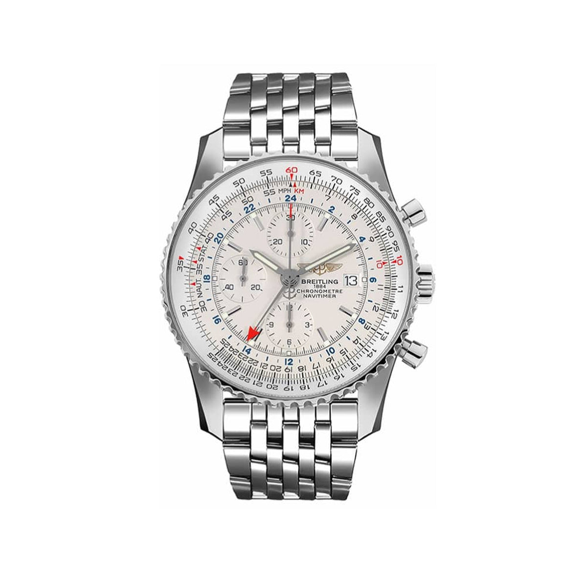 Breitling Men's A2432212-G571-453A Silver Stainless Steel Watch