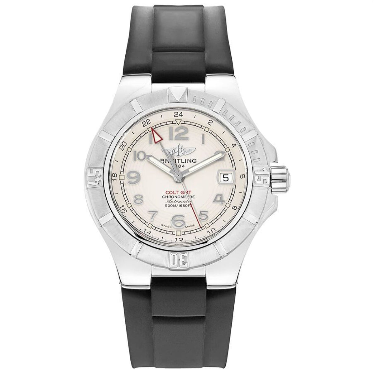 Breitling Men's A3237011-G673-140S Black Rubber Watch