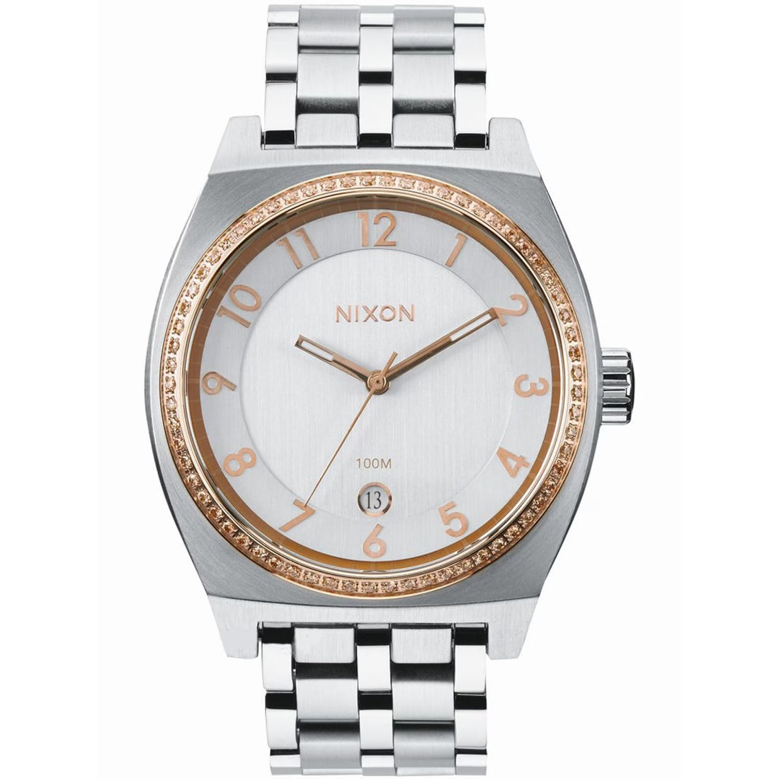Nixon Monopoly Men's Silver Dial Quartz Watch A325 1519-00