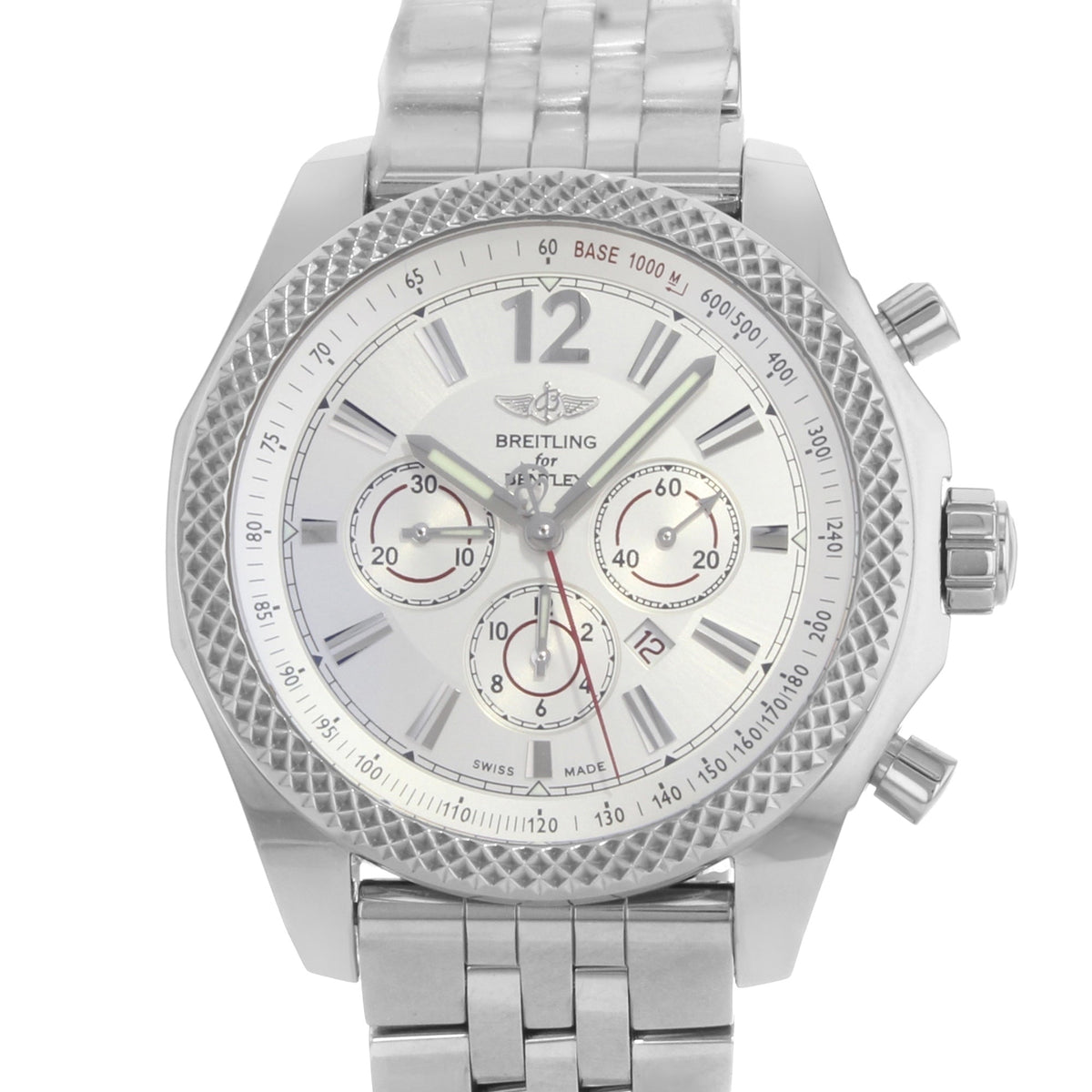 Breitling Men&#39;s A4139021-G754-984A Silver Stainless Steel Watch