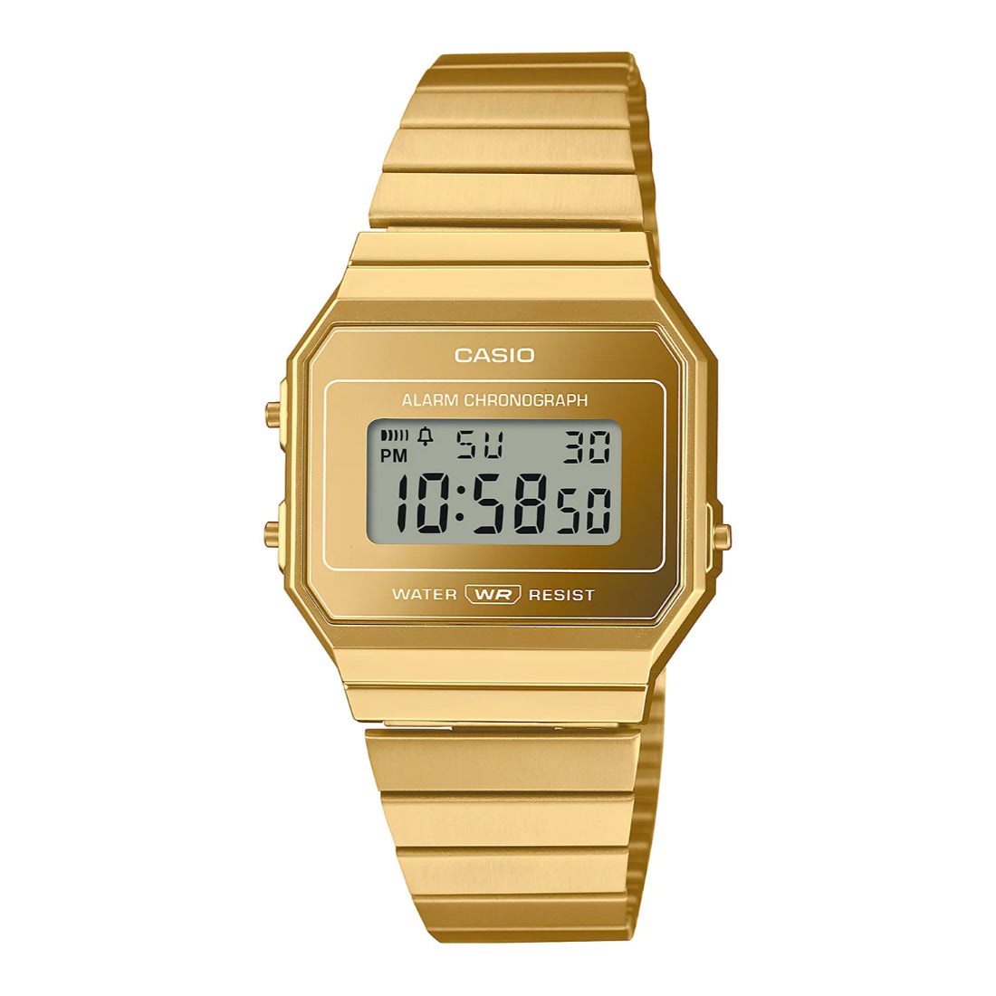 Casio Vintage A700 Unisex Gold-tone Bracelet Quartz Watch - A700WEVG-9AVT