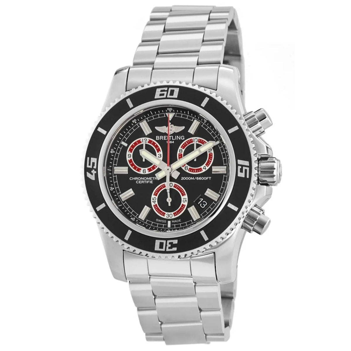 Breitling Men&#39;s A73310A8-BB72-160A Silver-tone Stainless Steel Watch
