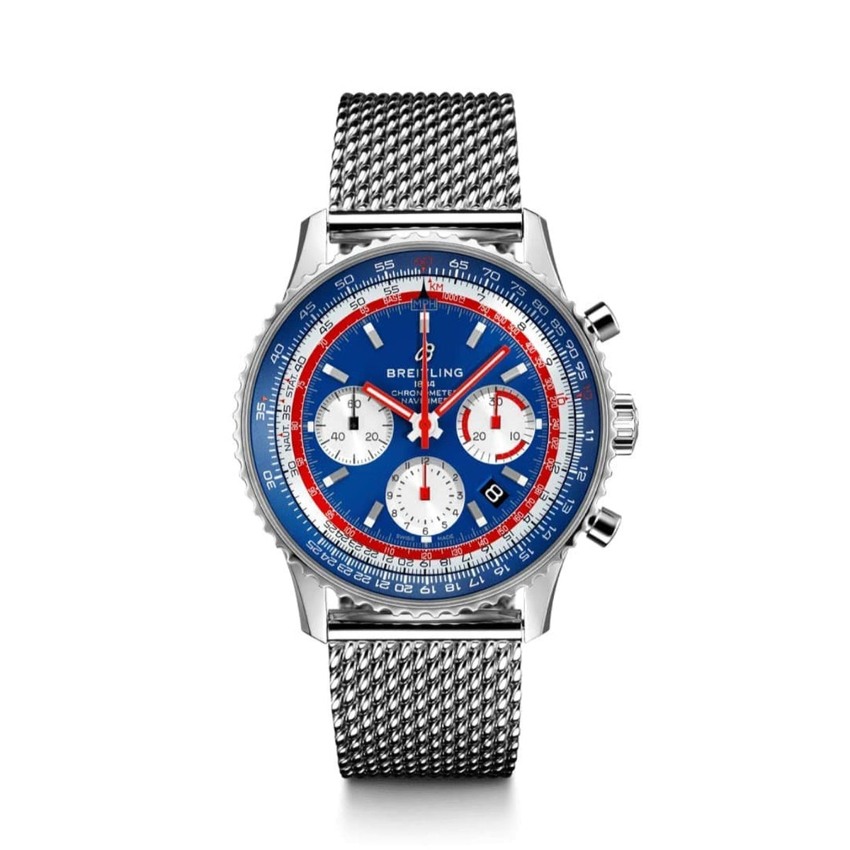 Breitling Men's AB01212B1C1A1 Silver Stainless Steel Watch
