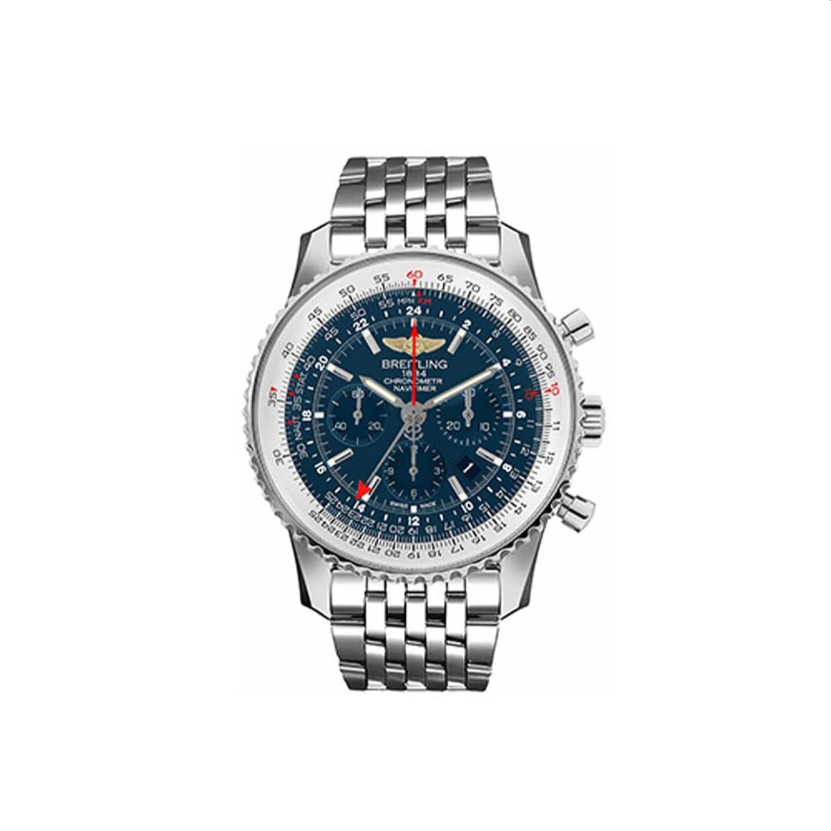 Breitling Men&#39;s AB0441A-C937-453A Silver Stainless Steel Watch