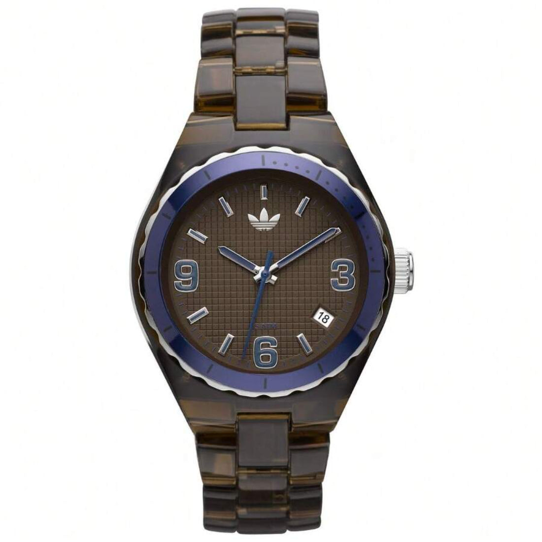 Adidas Mini Cambridge Unisex Brown with Blue Accents Bracelet Quartz Watch - ADH2549