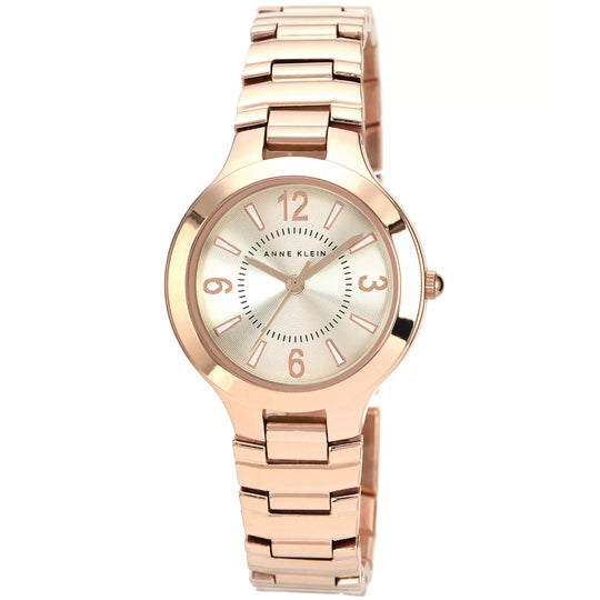 Anne Klein Rose Gold-tone Collection Women's Rose Gold-tone Bracelet Quartz Watch - AK/1450RGRG