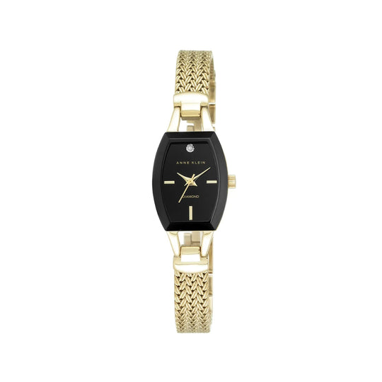 Anne Klein Classic Collection Women's Gold-tone Bracelet Quartz Watch - AK/2184BKGB