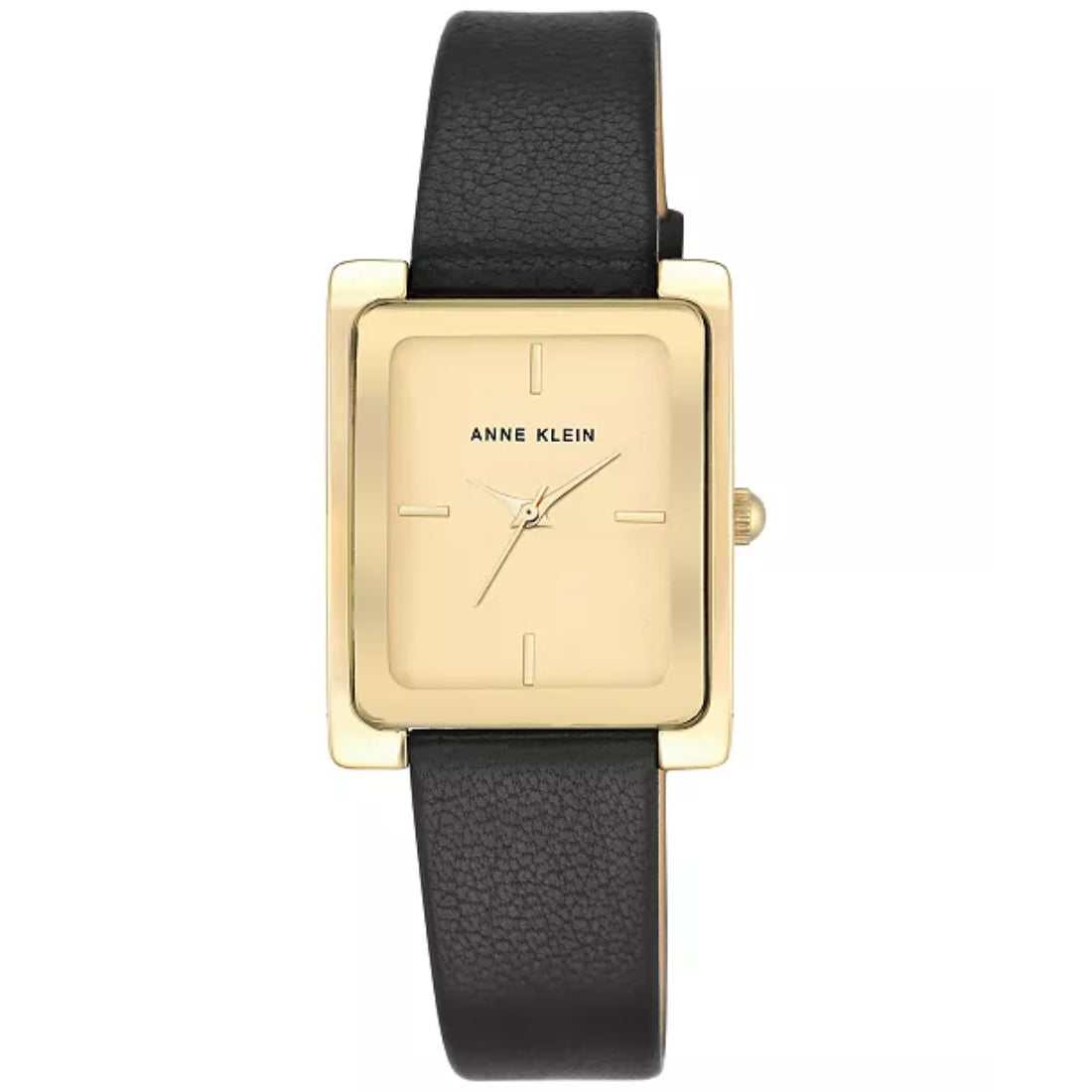 Anne Klein Women's Black Strap Quartz Watch - AK/2706CHBK