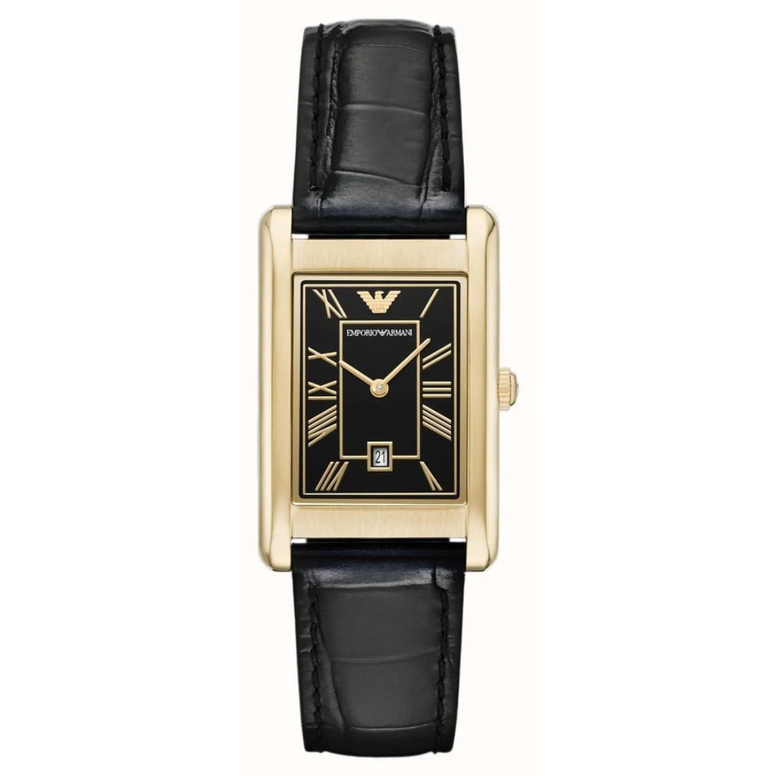 Armani Gino Men's Black Strap Quartz Watch - AR11666