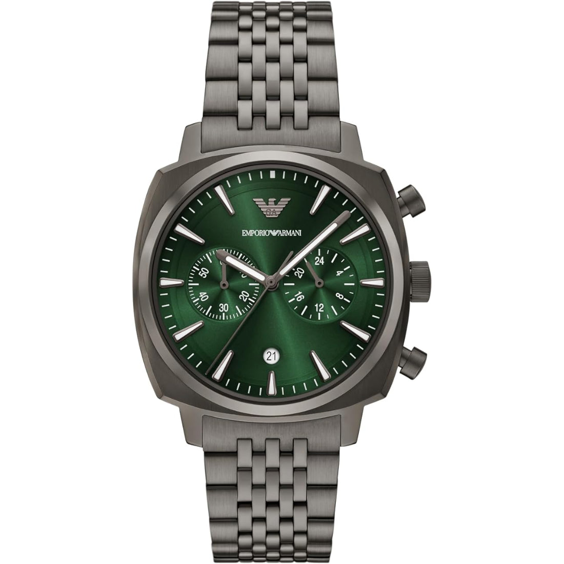 Emporio Armani Carlo Men's Gunmetal Gray Bracelet Quartz Watch - AR11689