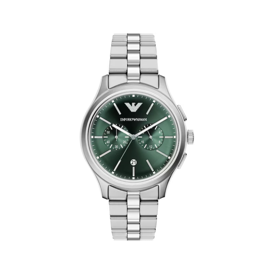 Emporio Armani Dario Men's Silver Bracelet Quartz Watch - AR11746