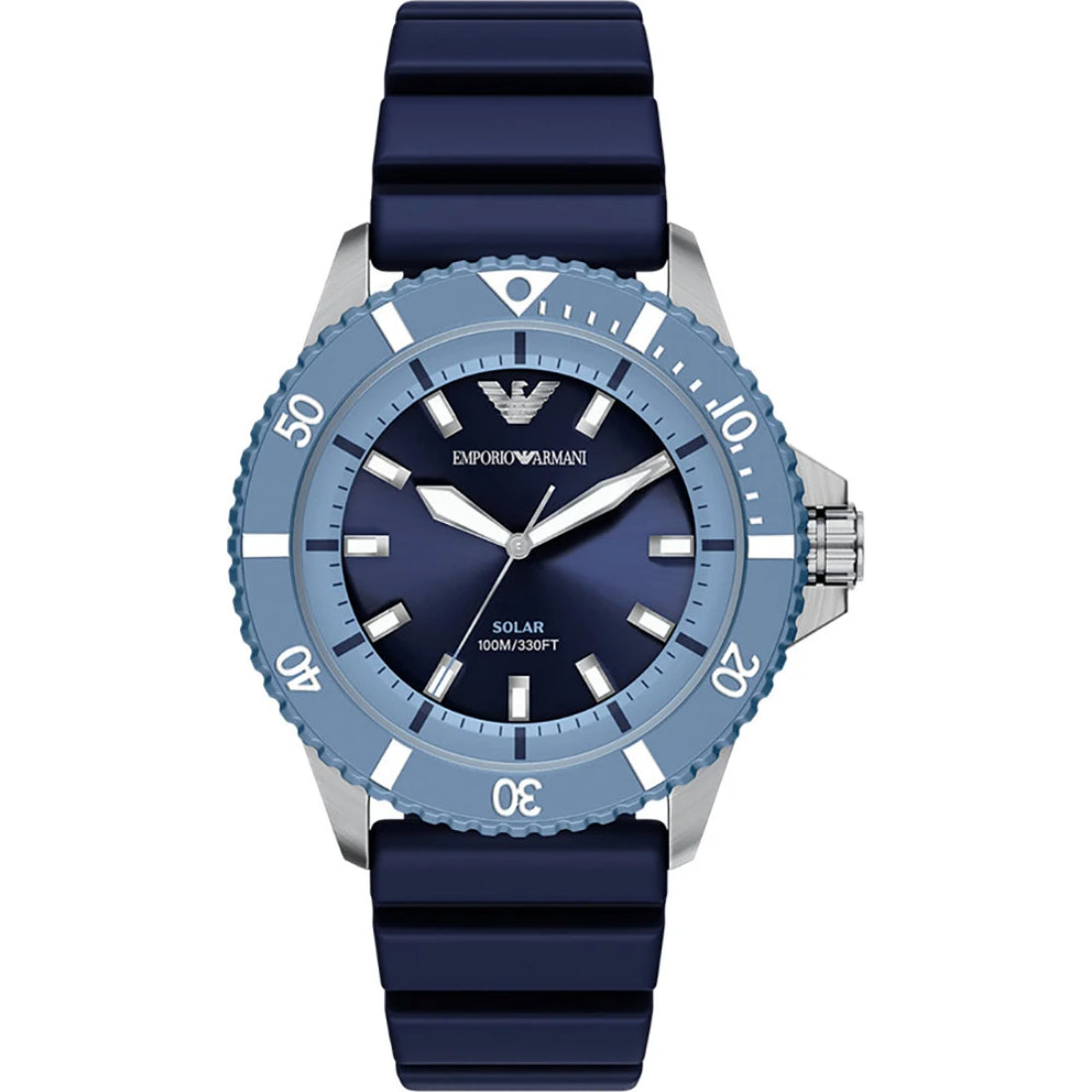 Emporio Armani World Explorer Solar Men's Navy Blue Strap Quartz Watch - AR11785