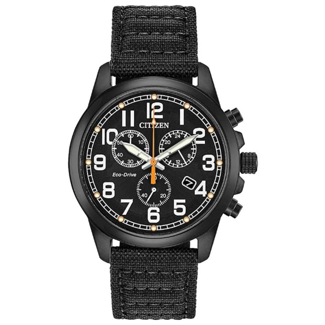 Citizen Military Collection Men's Black Strap Quartz Watch - AT0205-01E