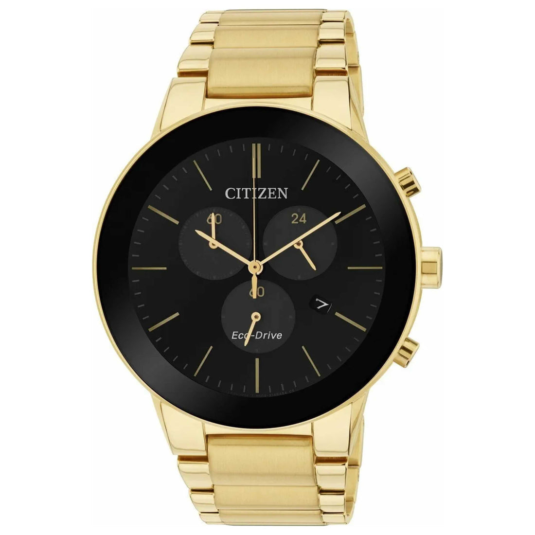 Citizen Axiom Men's Yellow Gold-tone Bracelet Quartz Watch - AT2242-55F
