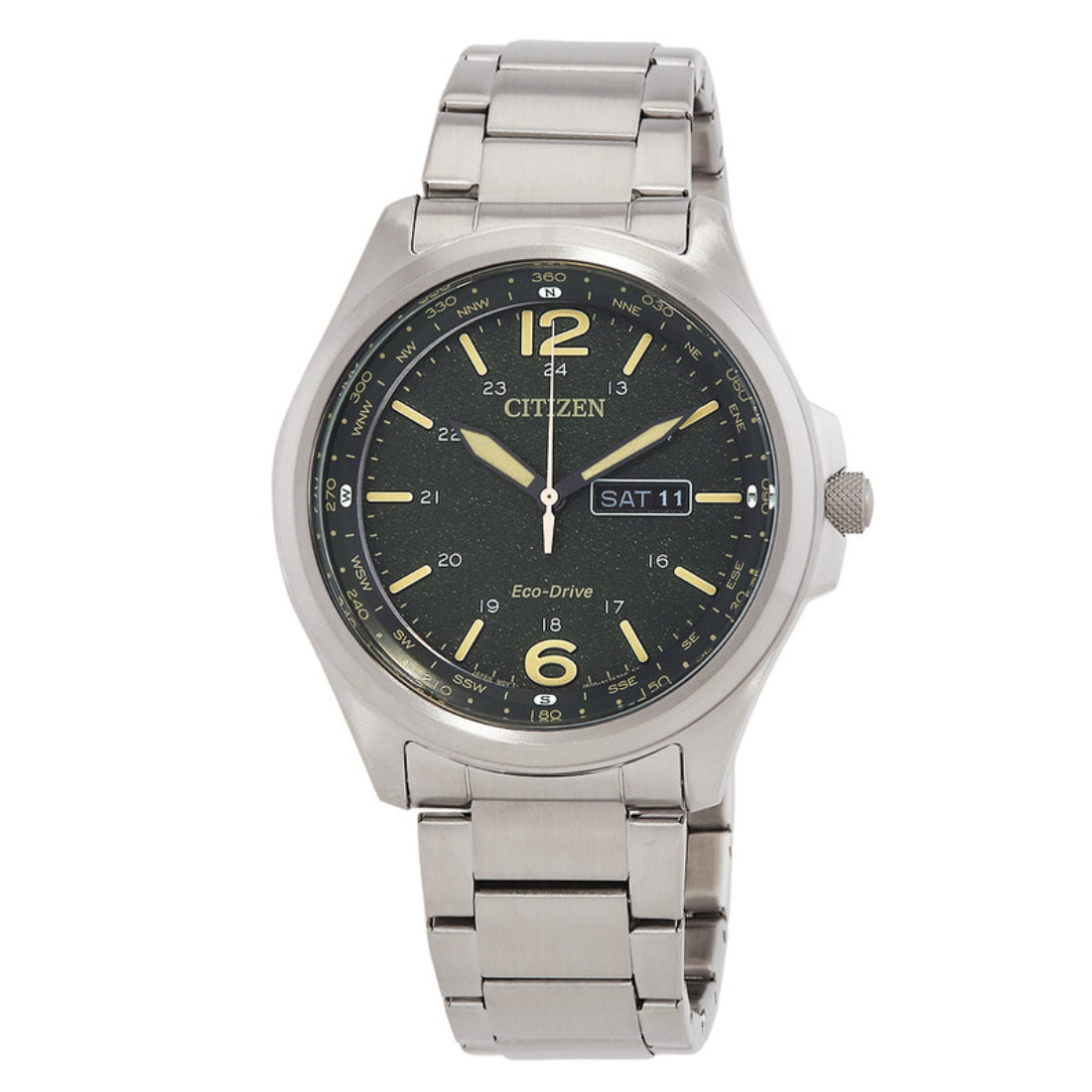 Citizen Eco-Drive Classic Men's Silver-tone Bracelet Quartz Watch - AW0110-58X
