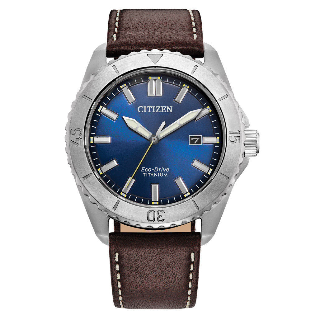 Citizen Brycen Collection Men's Brown Strap Quartz Watch - AW1840-09L