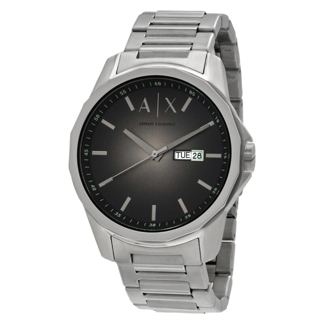 Fossil Banks Men's Silver Bracelet Quartz Watch - AX1764