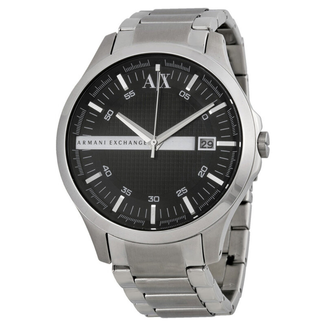 Armani Exchange Hampton Men's Silver-tone Bracelet Quartz Watch - AX2103