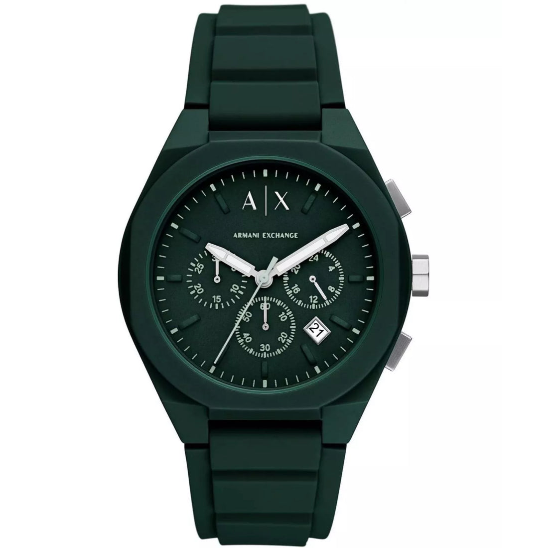 Armani Rafael Men's Green Strap Quartz Watch - AX4163