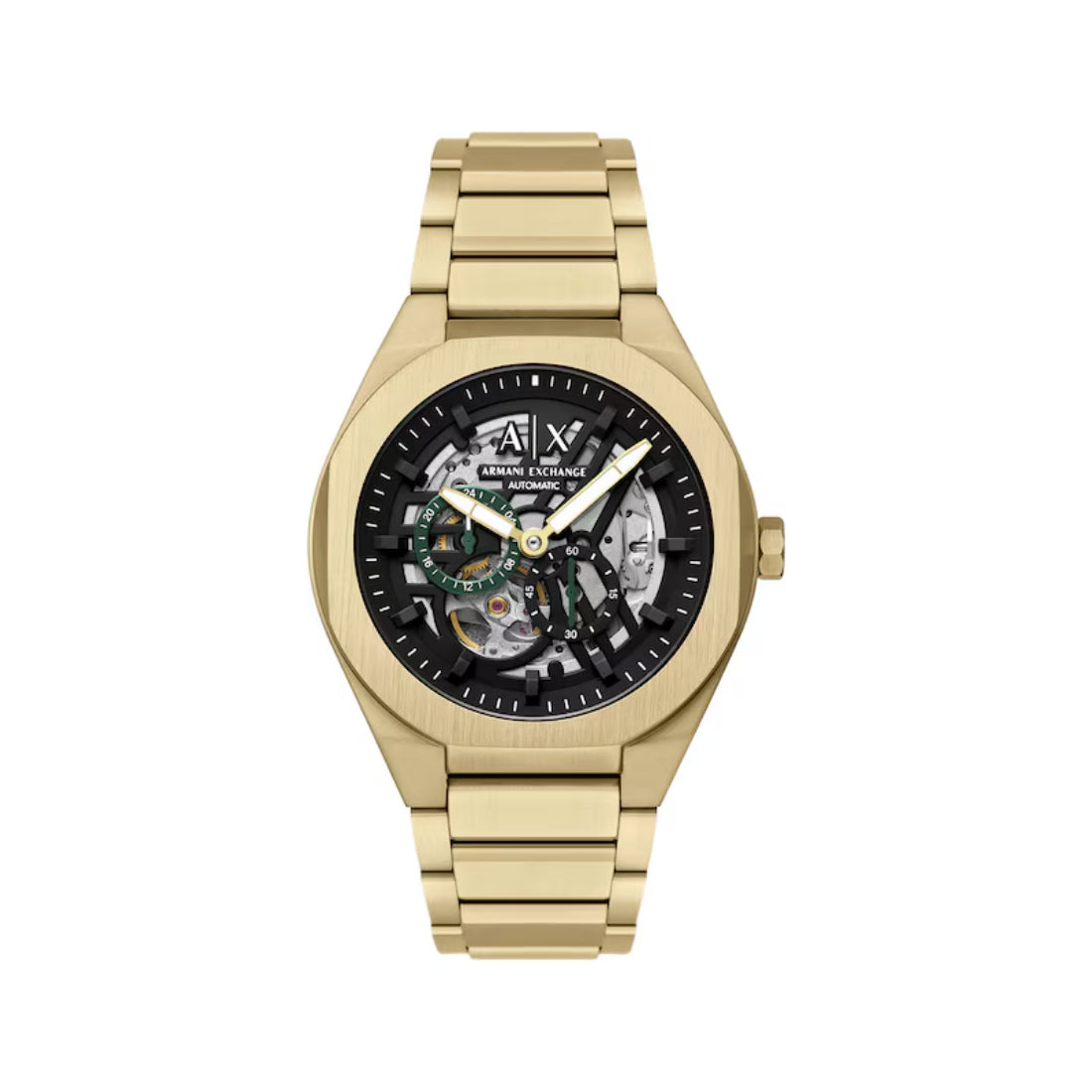 Armani Exchange Sync Men's Gold-tone Bracelet Automatic Watch - AX4194