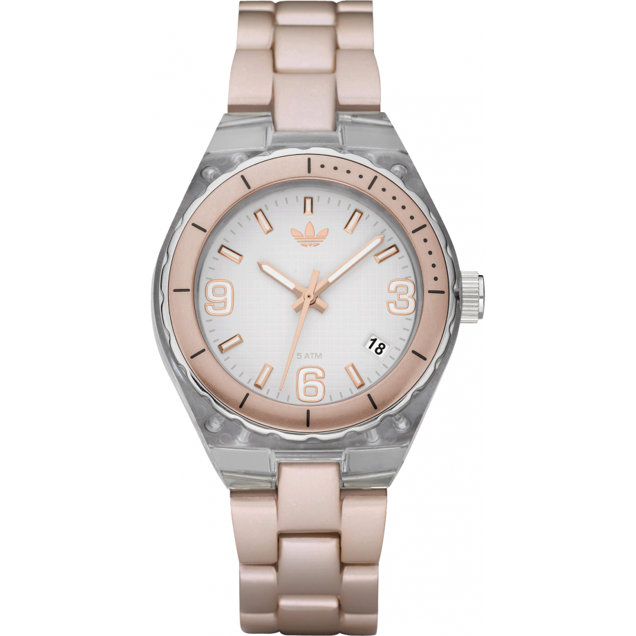 Adidas Cambridge Women's Gray tone/Rose Gold Tone Bracelet Quartz Watch - ADH2538