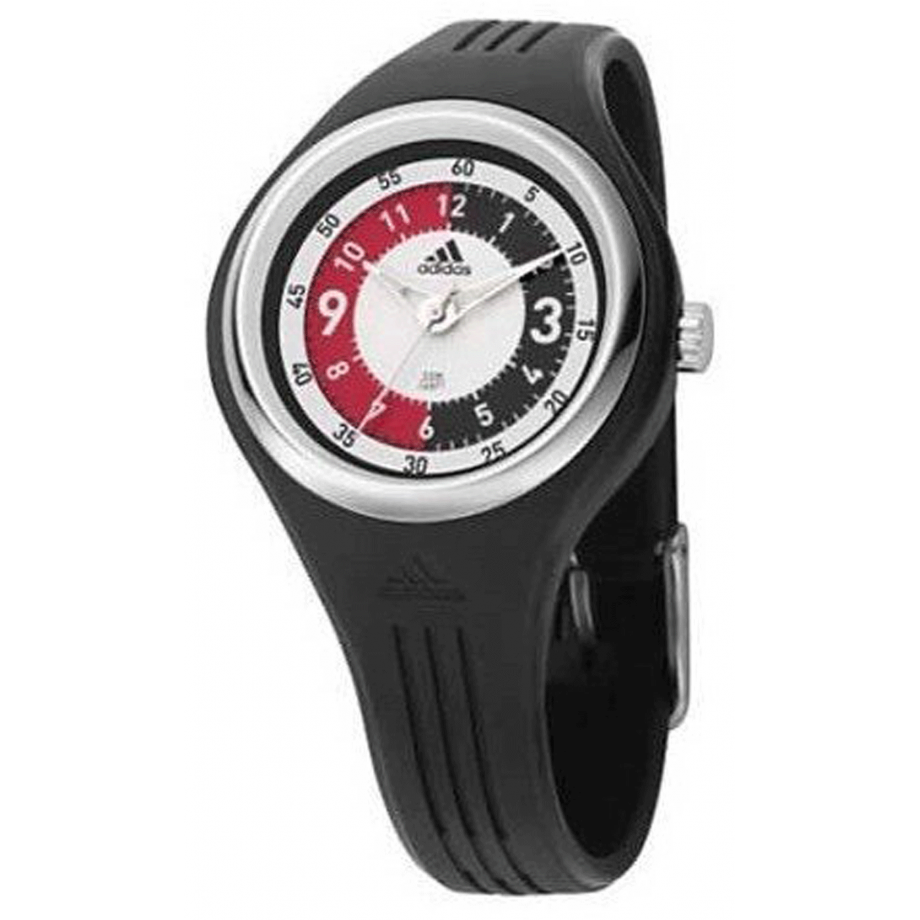 Adidas Performance Mini Unisex Black with black stripe accents Strap Quartz Watch - ADM2012
