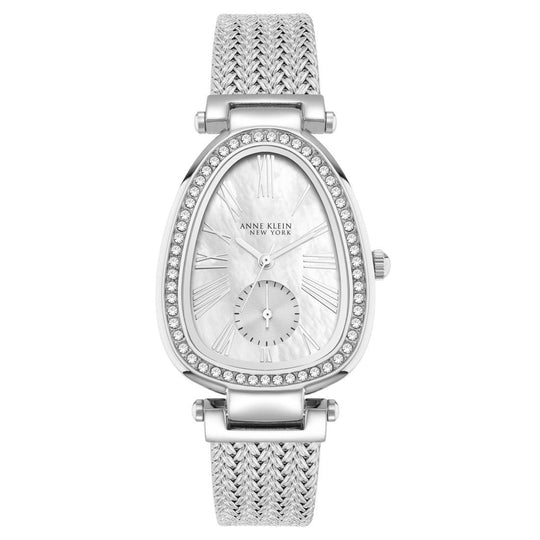 Anne Klein Women's Silver-tone Bracelet Quartz Watch - 12/7755MPSV