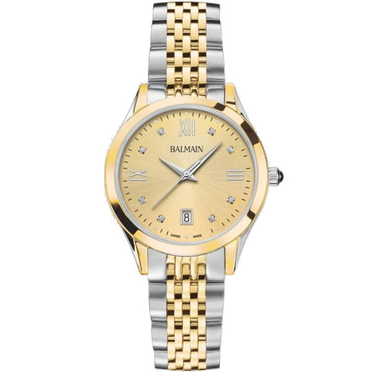 Balmain Classic R Women's Silver and Yellow Gold Bracelet Quartz Watch - B43123125U