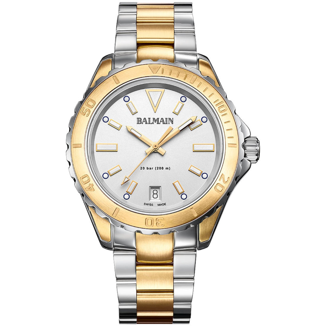 Balmain Ophrys Women's Silver and Yellow Gold Bracelet Quartz Watch - B43323925