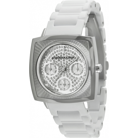 BCBGMAXAZRIA Elite Sport Women's White Strap Quartz Watch - BG8229