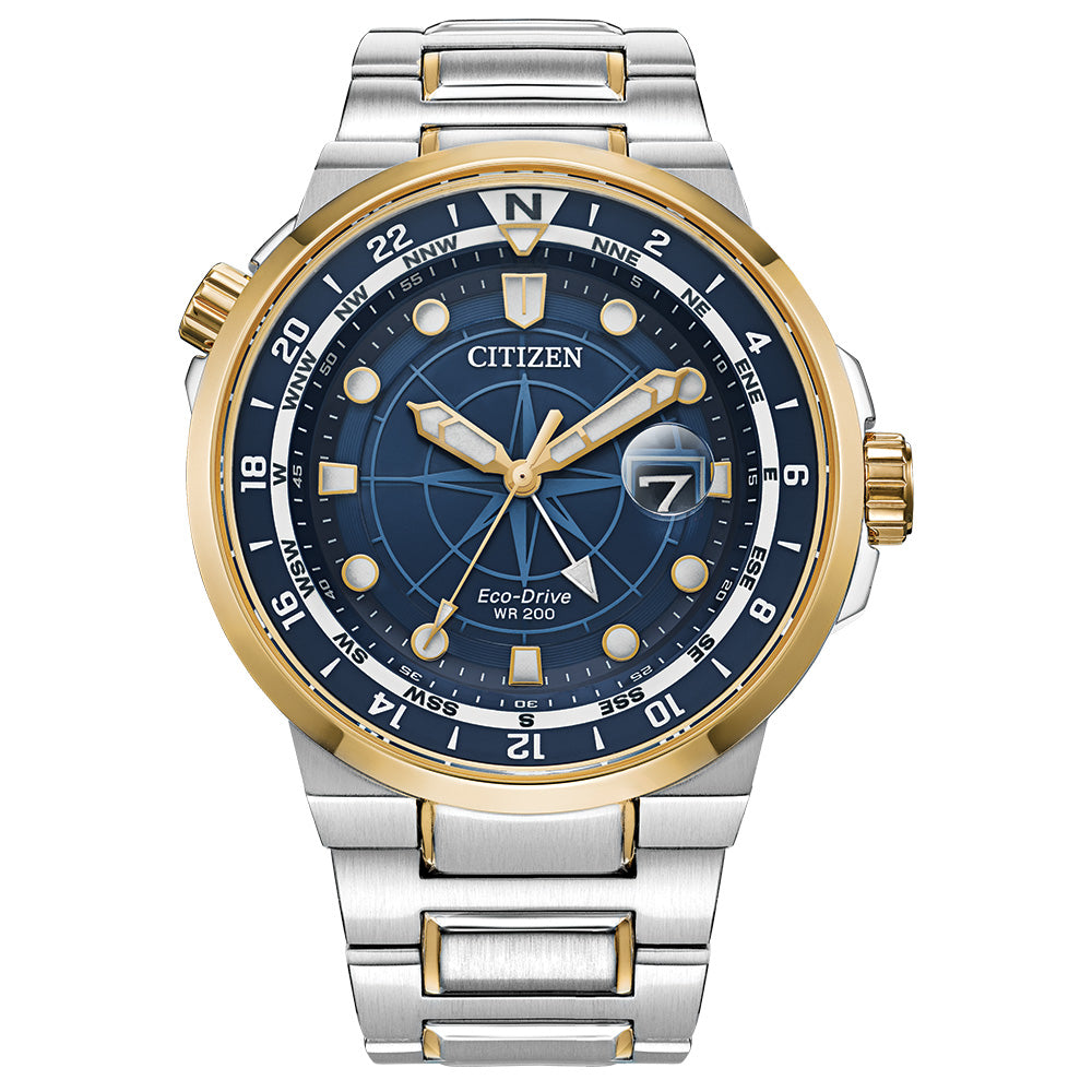 Citizen Eco-Drive Endeavor Men's Silver-tone Bracelet Quartz Watch - BJ7144-52L