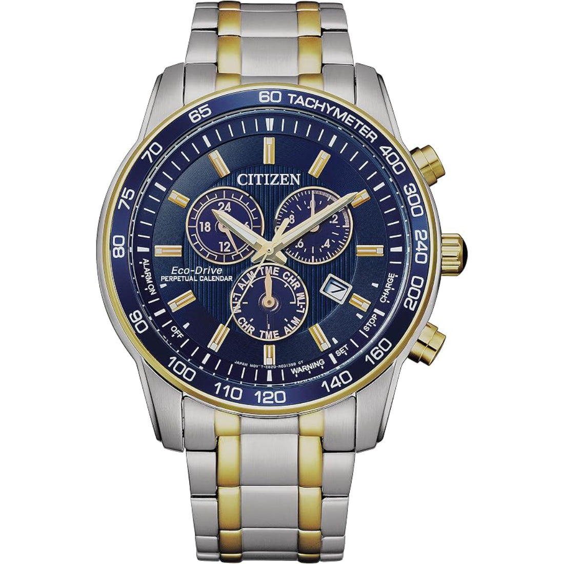 Citizen Eco-Drive Collection Men's Two-tone/Silver and Gold-tone Bracelet Quartz Watch - BL5517-55L