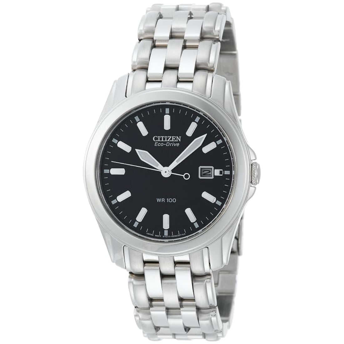 Citizen Eco-Drive Everyday Sport Collection Men's Silver-tone Bracelet Quartz Watch - BM6730-56L