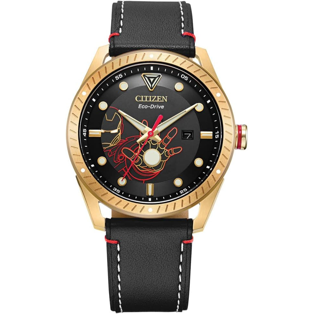 Citizen Marvel Collection - Tony Stark/Iron Man InsoMarvel Collection – Tony Stark / Iron Man Inspired Collection Men's Black Strap Quartz Watch - BM6992-09W